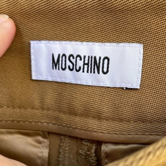 Moschino Khaki Wool Blend Riding  Trousers, size 6 - Picture 8 of 10